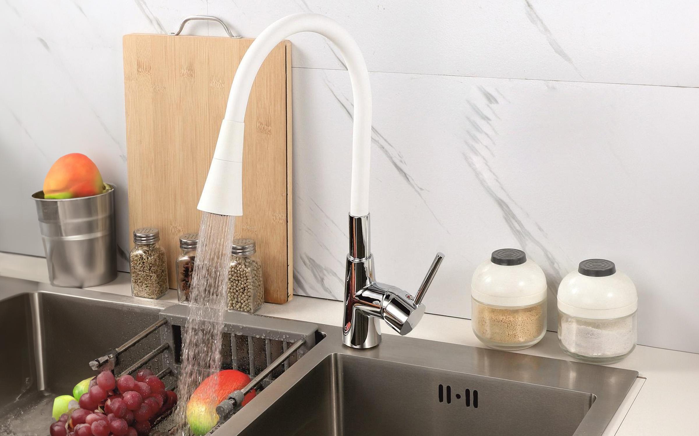 Mixer tap Havana, white  1